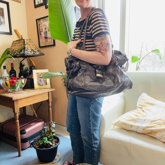 Gun metal Chloe bag - Picture 3 of 9